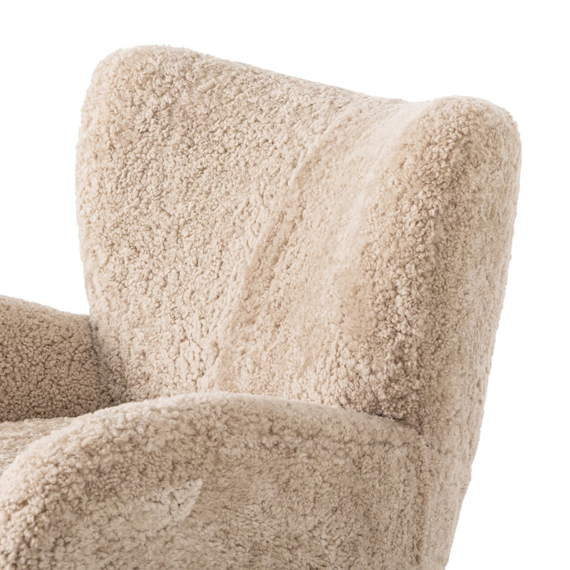 Amelie Chair-Beige Shearling, Beige Shearling