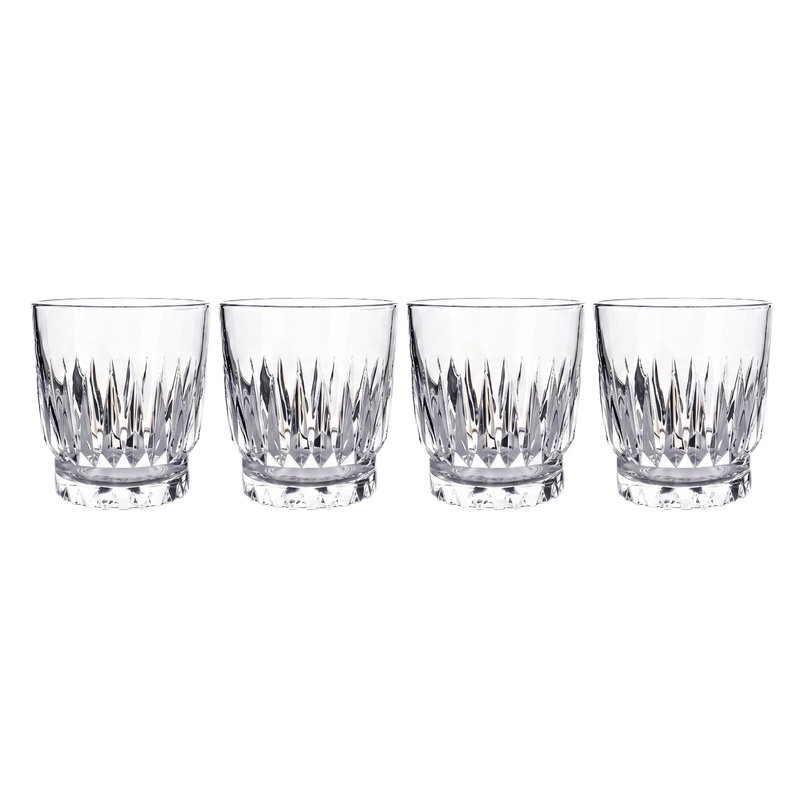 Mikasa Hampshire Double Old Fashioned Glass Set, 12 Ounce