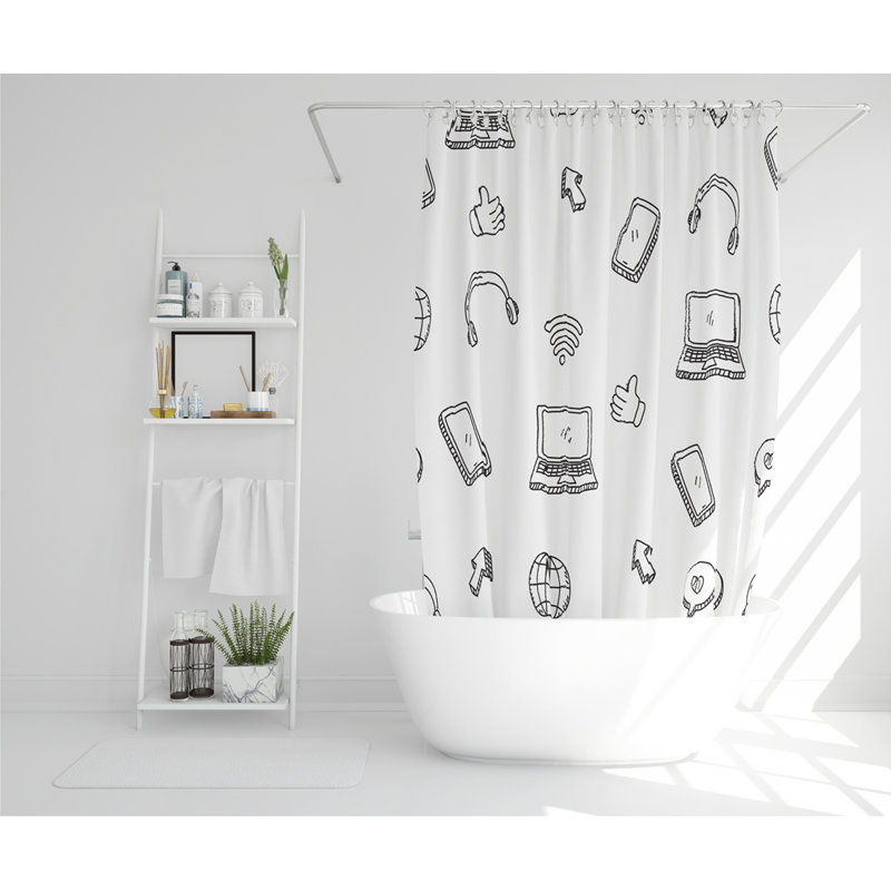 Cushing Polyester Shower Curtain Set