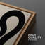 «Minimal Abstract Curved Line Art Neutral Art-130988873-130988874