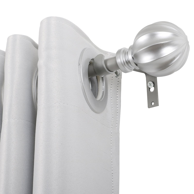 Southwick 3/4" Diameter Adjustable Width Curtain Rod, Nickel, 28" - 48"