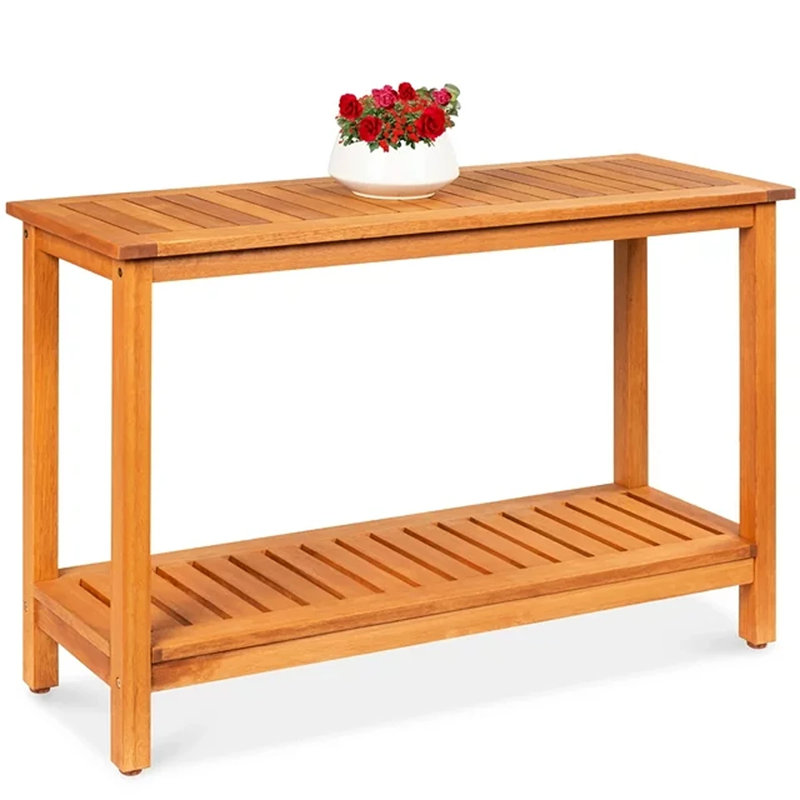 Kavin 48'' Solid Wood Top Console Table, Natural
