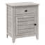 Table d'appoint, table de chevet, tiroir de rangement, bout, table d'appoint, chambre à coucher, rangement, placage gris