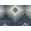Doretta Geometric Handmade Tufted Wool Blue Area Rug-1278965659