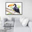 Toucan Perched Print On Canvas