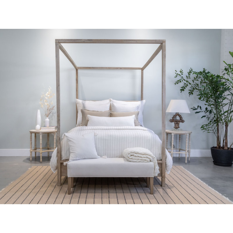 Bianca Luxe White Velvet Tassel Lumbar Pillow