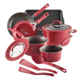 Rachael Ray Cook + Create Aluminum Nonstick Cookware Set, 11-Piece