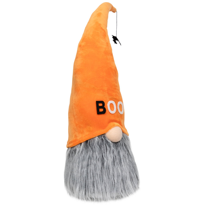 8 gnomes d'Halloween debout «Boo»