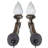 French Neoclassical 2-Piece Plug-in Armed Sconces
