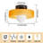 Glass Light Ceiling Light Mid-Century Modern Flush Mount Light Fixtures-110440214