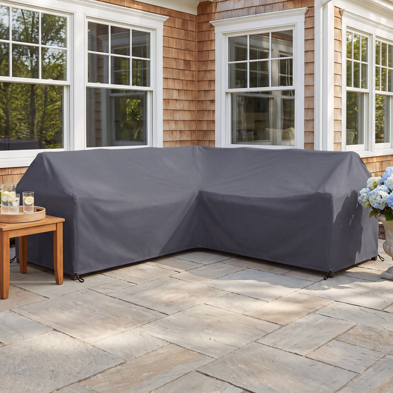 106" L-Shaped Outdoor Patio Sectional Cover