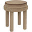 Repose-pieds / tabouret en velours beige Velin-130942128