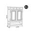 New Chinese style carved shoe cabinet