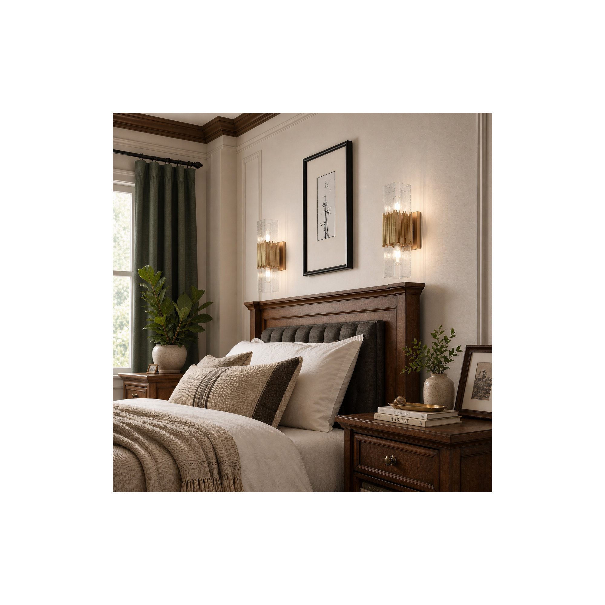 Ulah 2-Light Gold Wallchiere