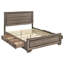 Design élégant - Lit de rangement en bois Nathan délavé taupe-1272460430-1272460431