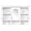 Armoire de salle de bain murale - 3 tablettes amovibles, miroir de rangement élégant de 47 po et 6 tablettes pratiques