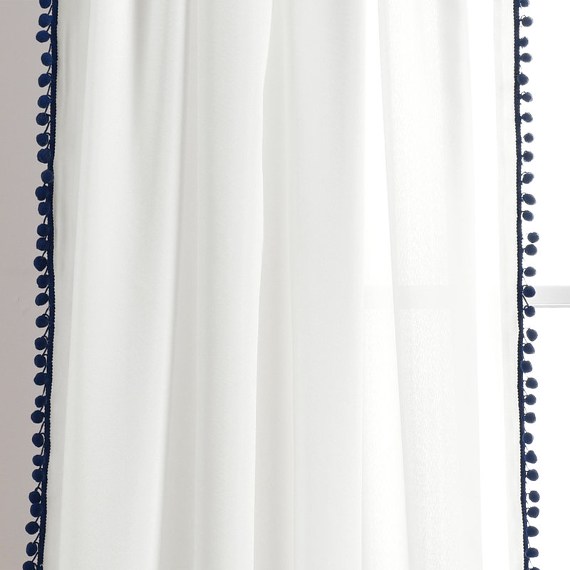 Room Darkening Curtain Single Panel, Navy