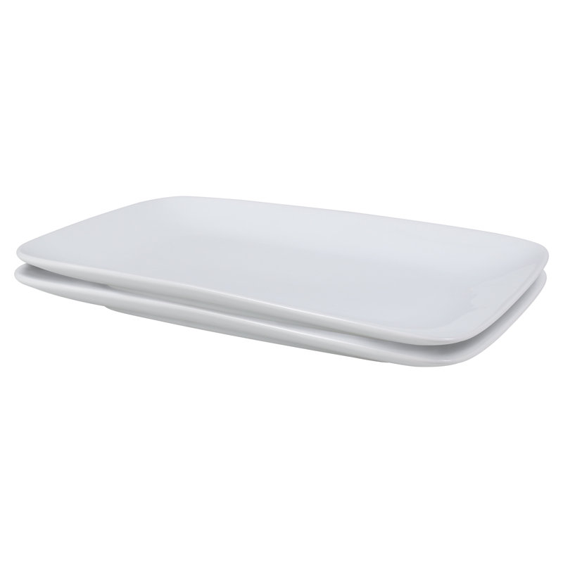 Set Of 2, Rectangle Serving Platters, 5.75"