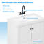 Plateau de meuble-lavabo simple 30 po en blanc avec lavabo