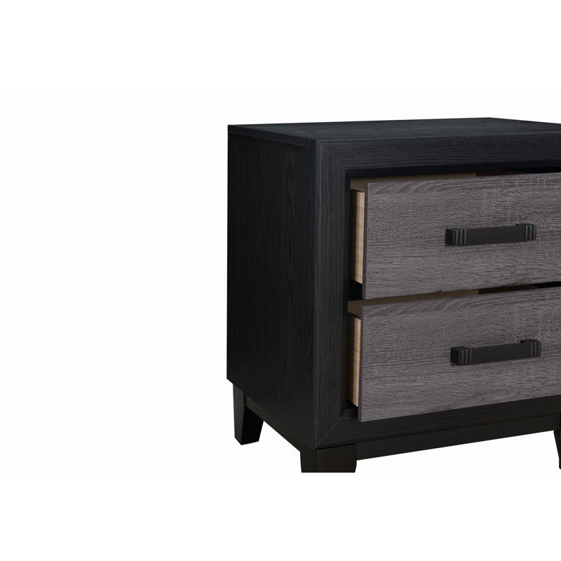 Gris soluto et table de chevet