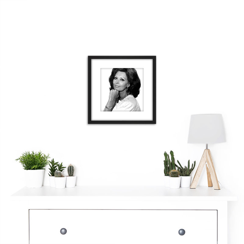 Portrait Actress Sophia Loren Photo by Warren - Single Picture Frame Print