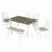 Rustic Style 6-Piece Dining Room Table Set-92173437-92173434