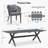 Red Barrel Studio® 11 Pieces Patio Dining Sets All-weather Wicker Patio Furniture With Large Size Rectangular Table Seating Sets For Garden Backyard Deck Outdoor Dining Sets With Cushions And Pillows