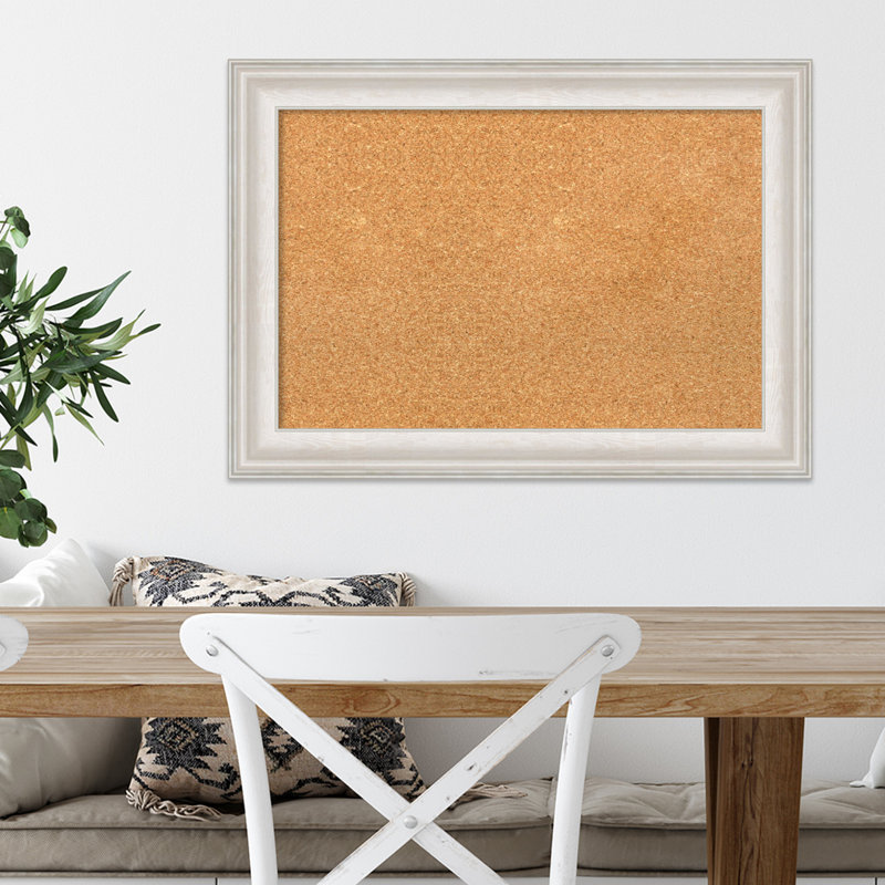 Panneau de liège mural Aquileo, H 1 pi 8 po x l 2 pi 4 po, Blanc argenté naturel
