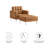 Modway Loft Tufted Vegan Leather Armchair and Ottoman Set-88314074