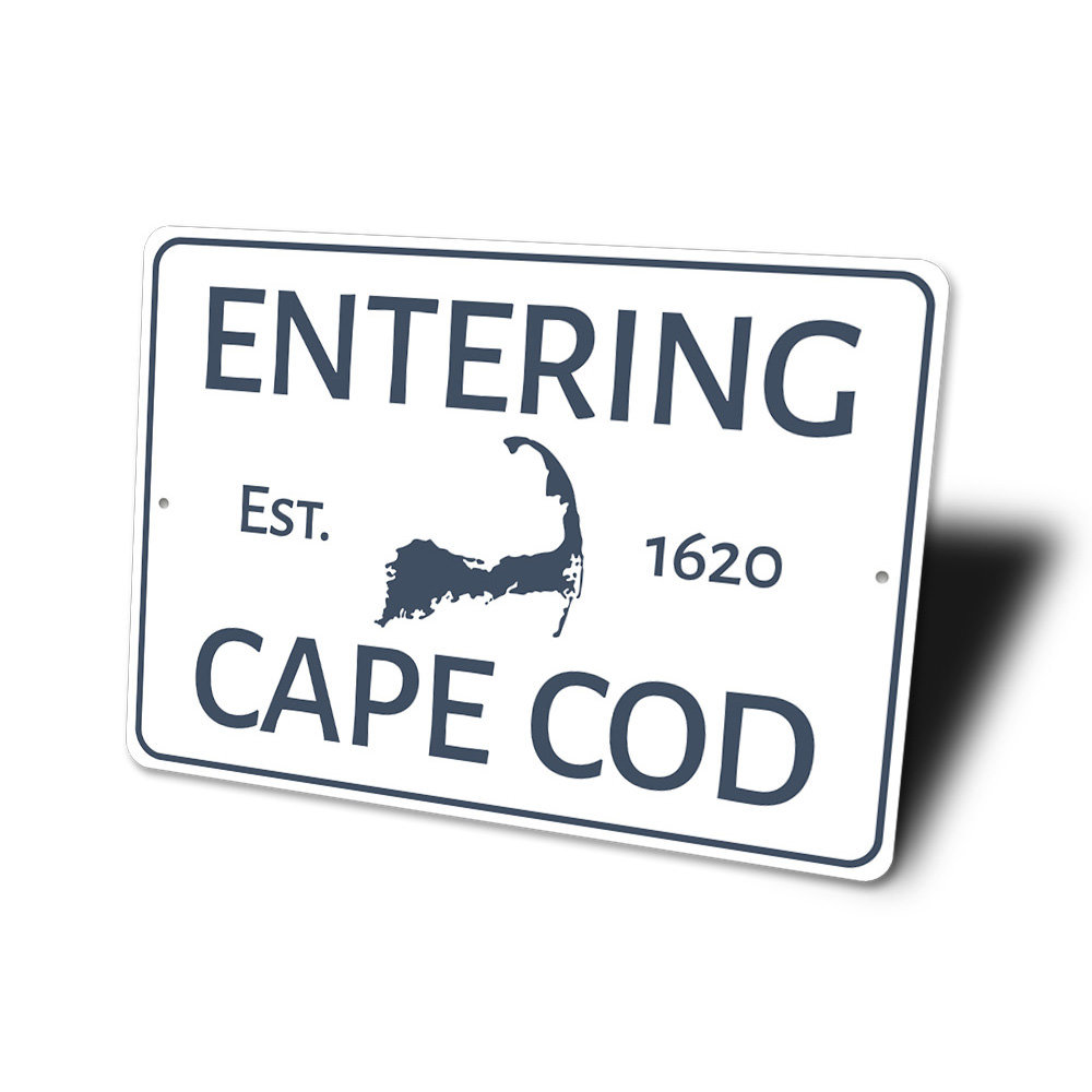 Cape Cod Entrance Aluminum Sign Lizton Sign Shop, Inc 