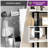 Chaneyra 5-Tier Corner Shelf Unit，80 x 143 cm  S-Shaped Small Bookcase-1397701282