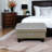Faux Leather Ottoman-77621939