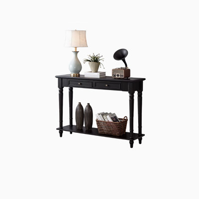 51.18"American-style minimalist solid wood storage entrance table