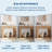 47 Inch Farmhouse Console Table, Narrow Wood Entryway Table Behind Couch-600922625