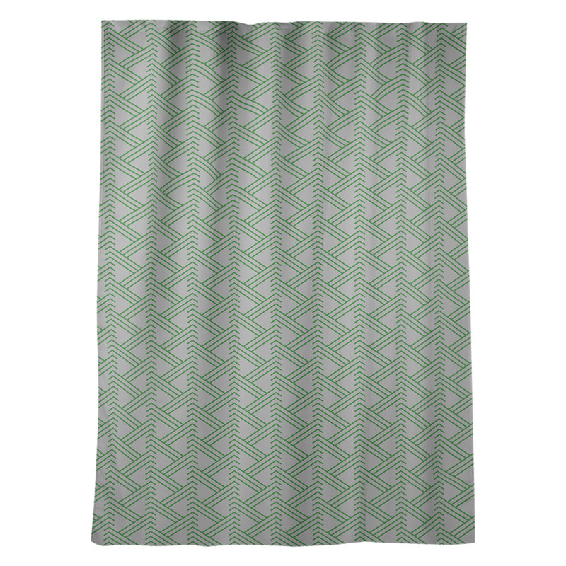 Jordao Room Darkening Curtain Single Panel, Gray/Green