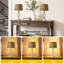 Lampe de table 26 po Boho en métal blanc antique avec abat-jour tissé à la main à 3 voies et USB pour le salon de la chambre à coucher (ensemble de 2)