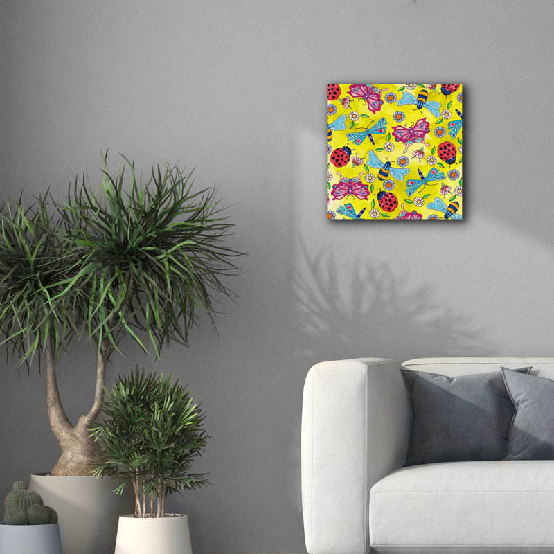 "Winged Things 30" par Hello Angel, H 18 po x l 18 po x P 0,75 po