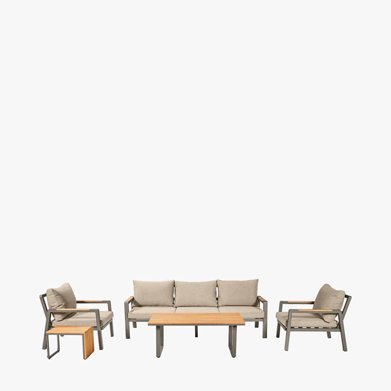 Bima 5 - Person Seating Group with Cushions, Beige