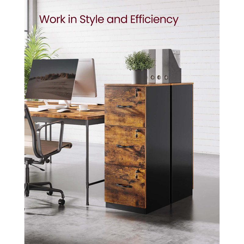 Izmir 40cm Wide 3 -Drawer File Cabinet