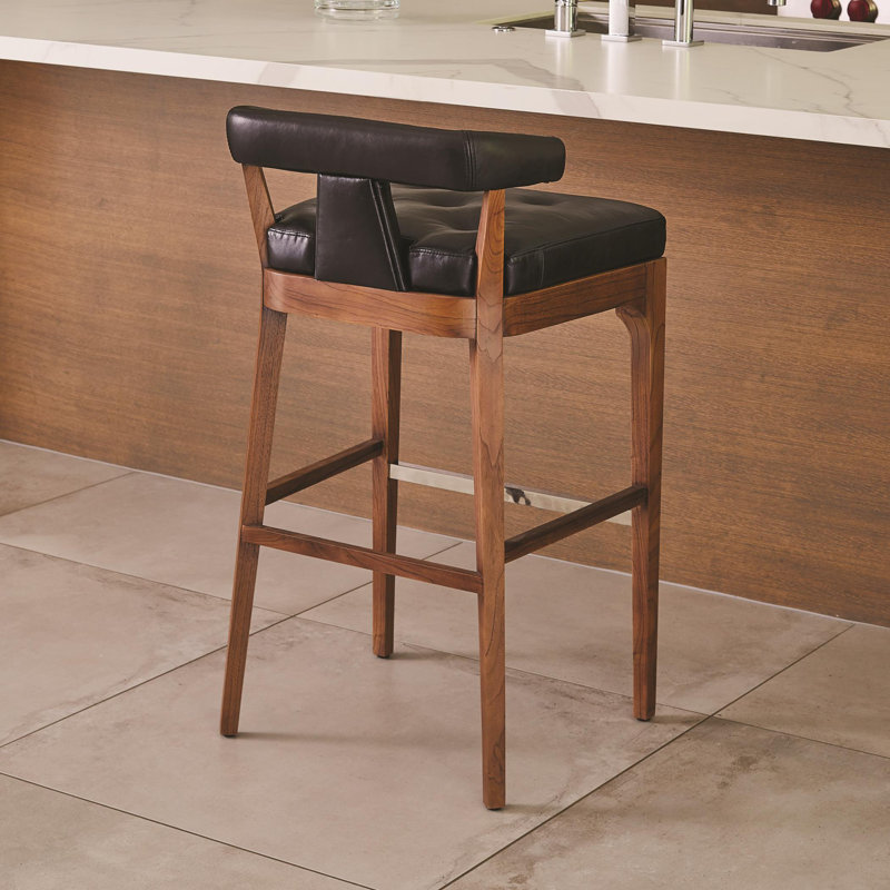 Moderno Stool, Bar Stool (31" Seat Height), Black