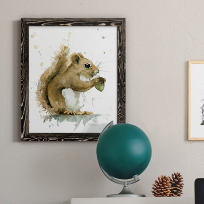 Récolte d'écureuil, peinture sur toile