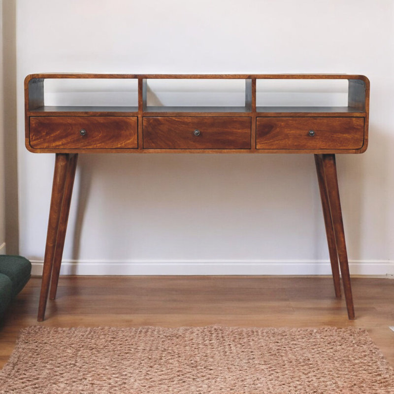 Hudak 51.18'' Solid Wood Console Table