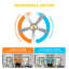  Ventilateur de plafond 52 po en cristal avec lumières et télécommande, moteur à 6 vitesses à courant continu, minuterie et ventilateur réversible pour le salon, la chambre à coucher