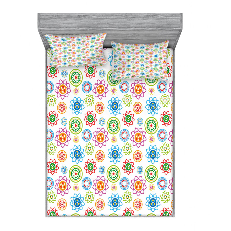 Microfiber Sheet Set, Queen Sheet Set + Fitted Sheet + 2 Pillowcases