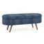 Banc de rangement repose-pieds ovale, banc pour chambre à coucher-604363191