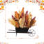 Centre de table chariot de sorgho multicolore 15 po H