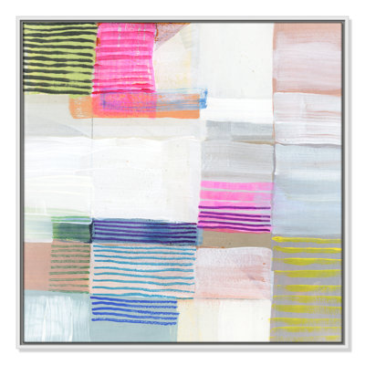 Bright Net II by Cartissi - Floater Frame Painting on Canvas