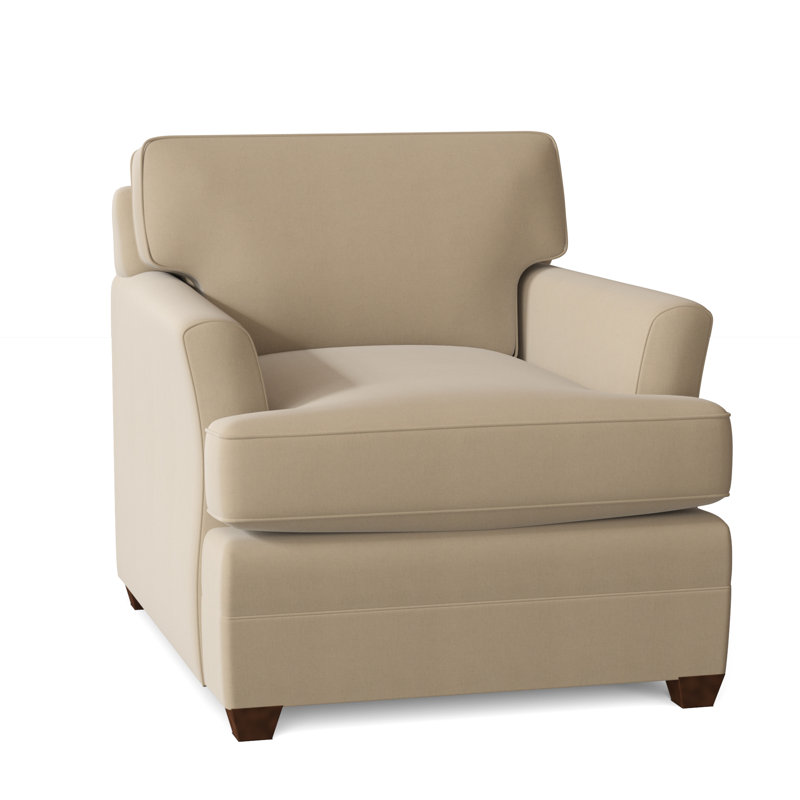 Harriss Upholstered Armchair, Bayou Stone Canvas