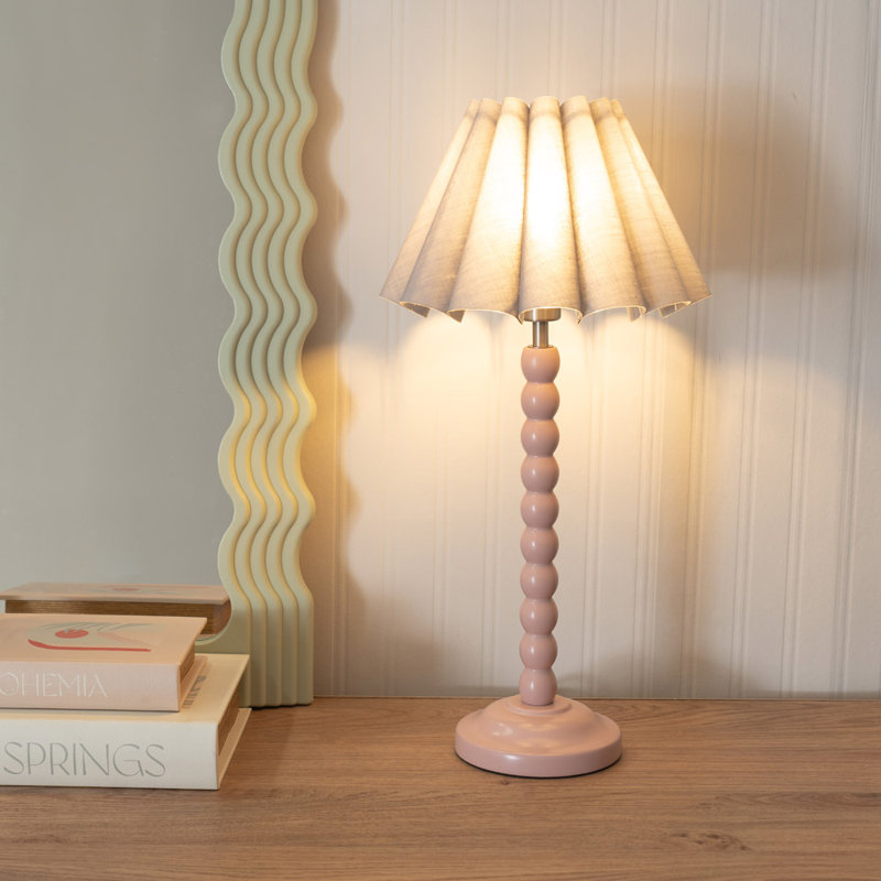 Asayo Wood Table Lamp, Grey, No, Green