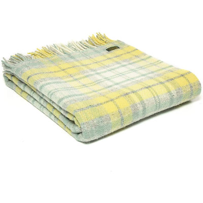 Plaid Hand Woven Blanket with Fringe